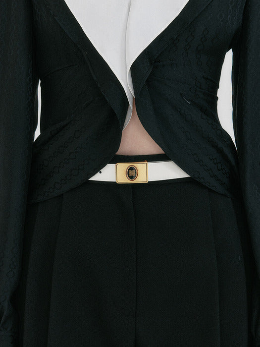 Eenk Zemen Reversible Pendant Belt - White