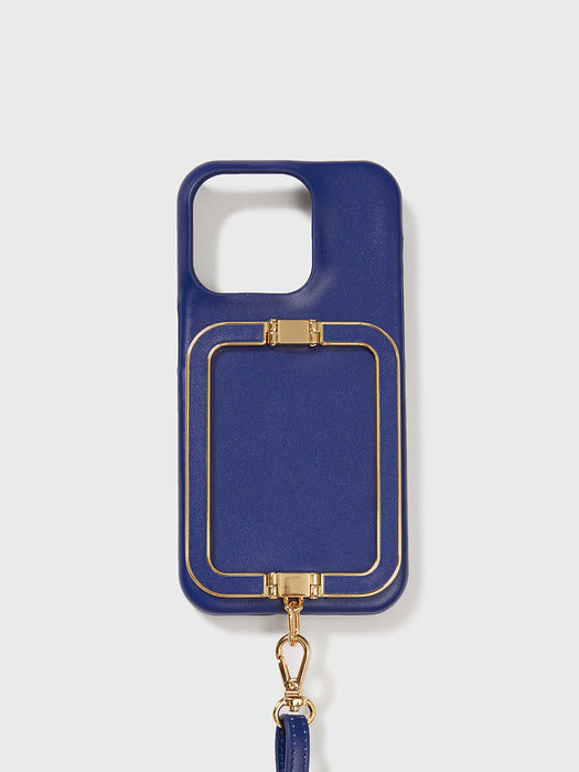 Eenk Phone Case with Leather Strap - Blue