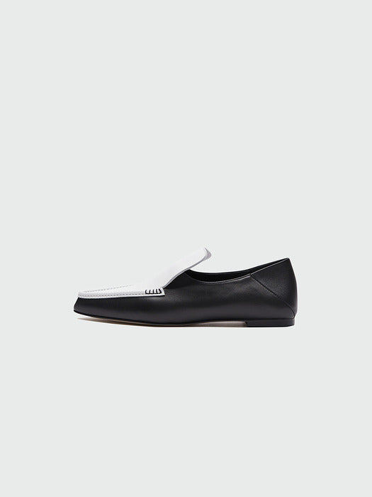 Eenk Zucup Venetian Loafer - Black/White