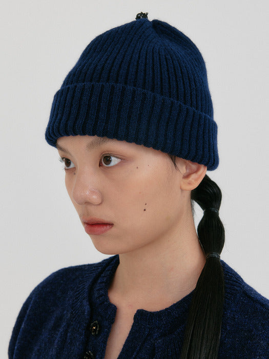 Eenk Zexxy Classic Wool Beanie - Navy