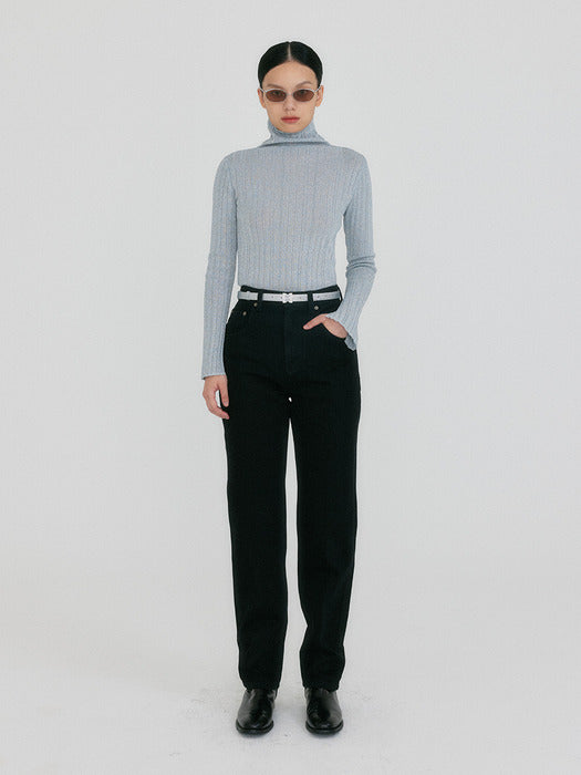 Eenk Zissy Classic Denim Pants - Black