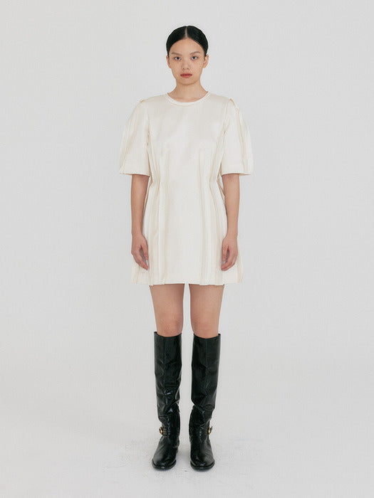 Eenk Zuliet Skater Dress - Ivory