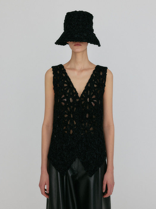 Eenk Ziva Knitted Vest - Black