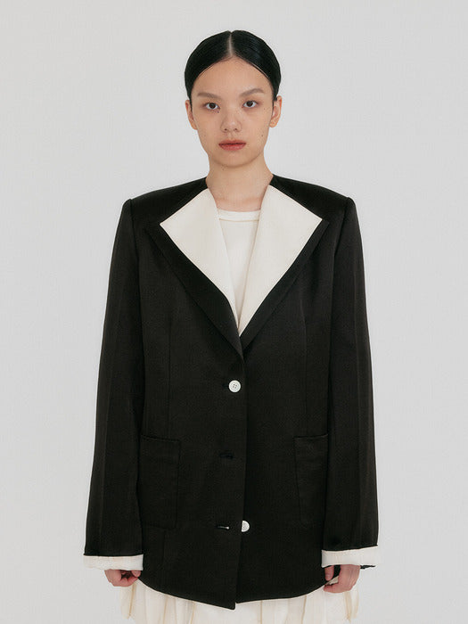 Eenk Zuiel Wide Lapel Jacket - Black