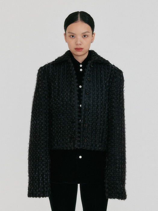 Eenk Zemm Cocoon Volume Jacket - Black