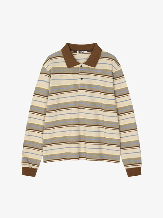 Grove Carell Stripe LS Pique Shirt