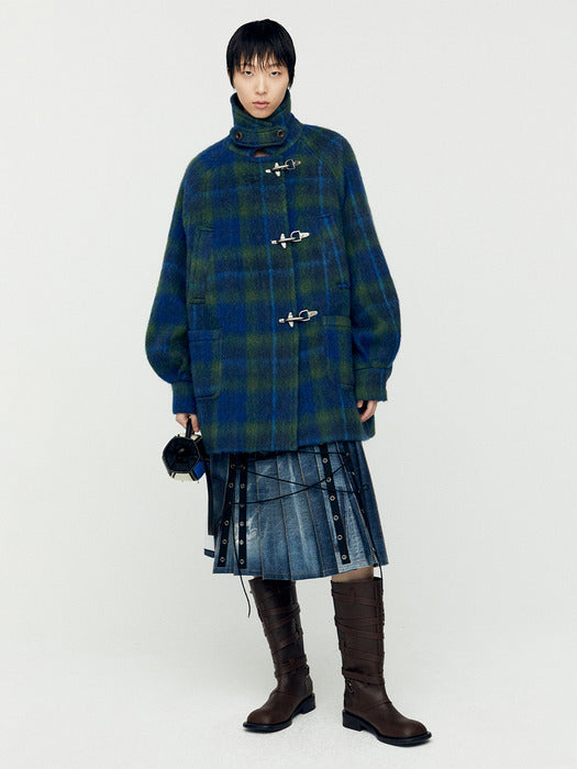 [andersson bell] OVERSIZED PEA COAT awa660w(BLUE)