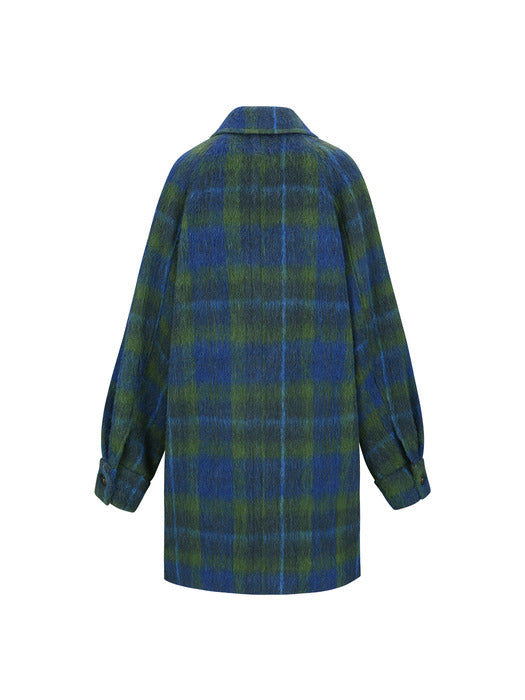 [andersson bell] OVERSIZED PEA COAT awa660w(BLUE)