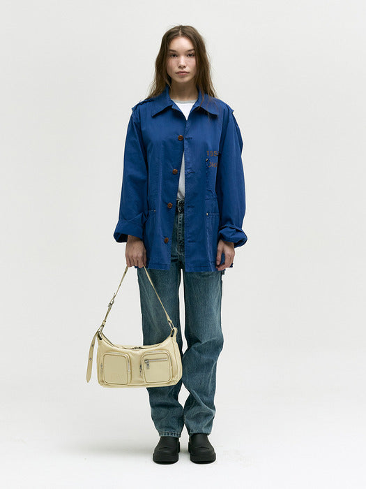 OUTPOCKET HOBO_blond wood glossy plain