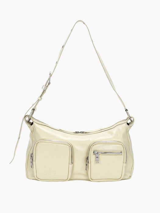 OUTPOCKET HOBO_blond wood glossy plain