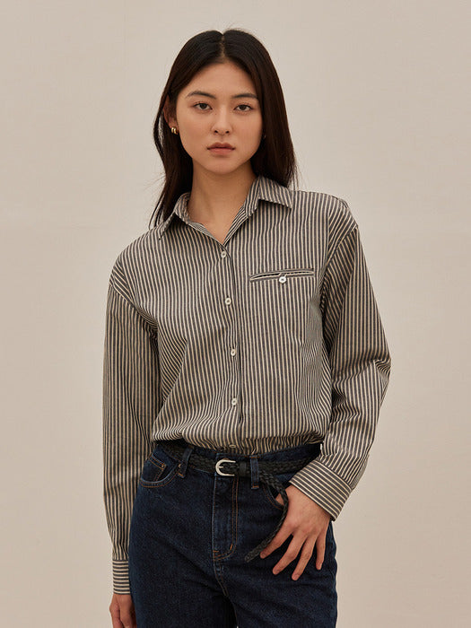 Wconcept_Mango_Maniplease Mango Maniplease Mull Stripe Shirt