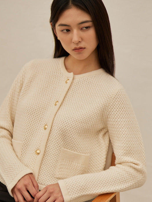Wconcept_Mango_Maniplease Mango Maniplease Letter Gold Cardigan