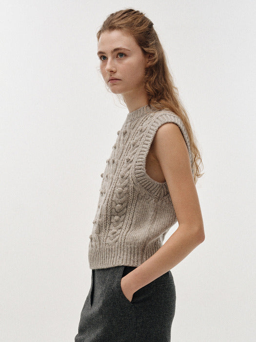 Nothing Written Latti wool vest (Ash gray)