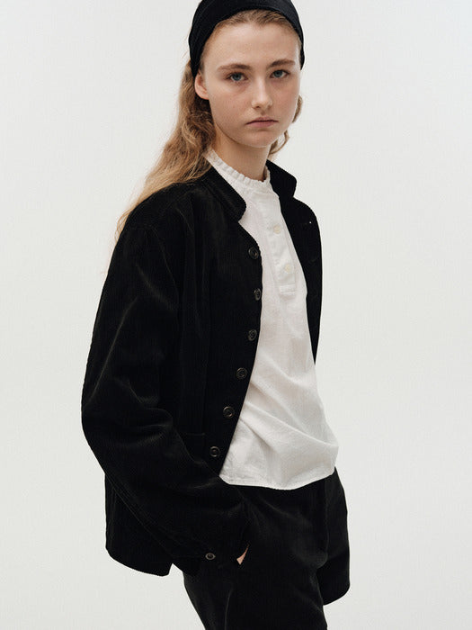 Micro-corduroy shorts (Ivory)