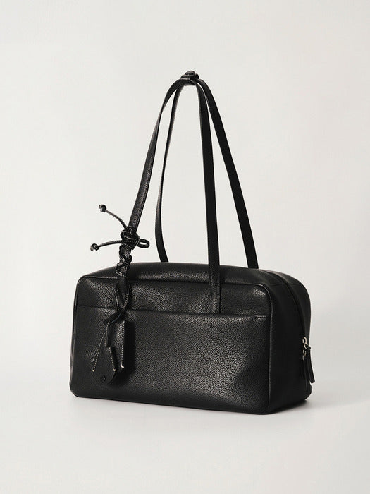 [nothing written] Pocket shoulder bag (Black)