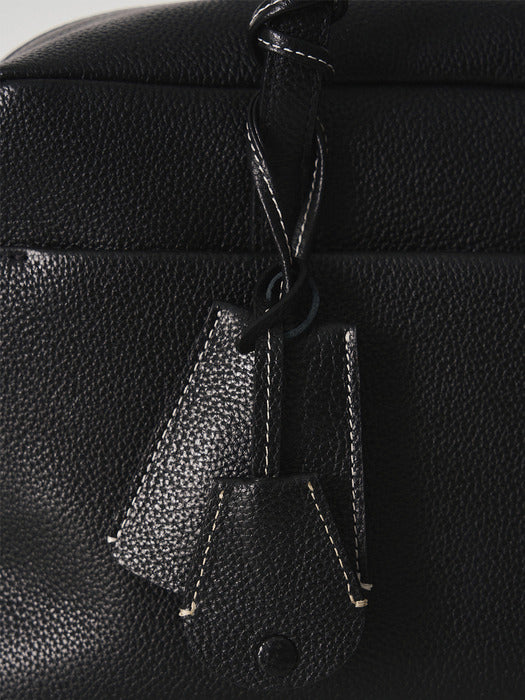 [nothing written] Pocket shoulder bag (Black)