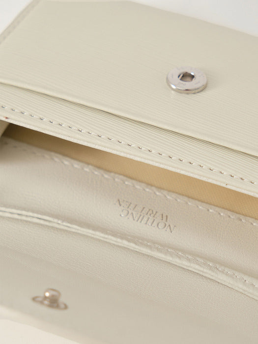 Nothing Written Leather card holder (Salt)