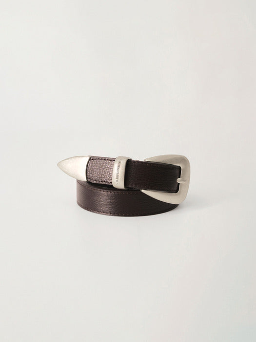 Western silver belt (Dark brown)