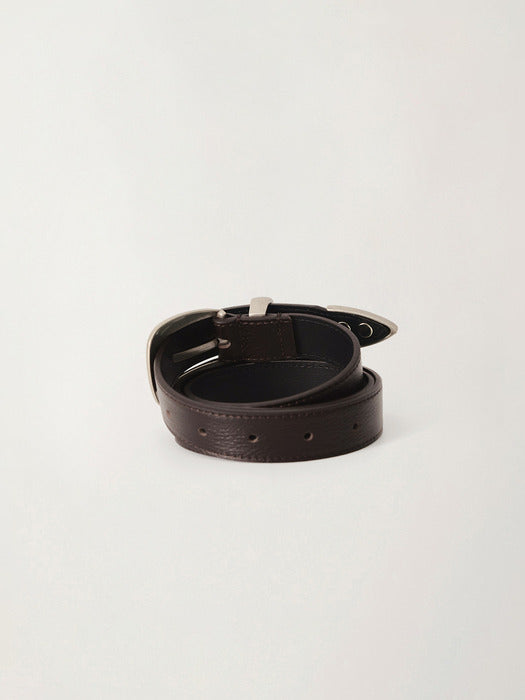 Western silver belt (Dark brown)