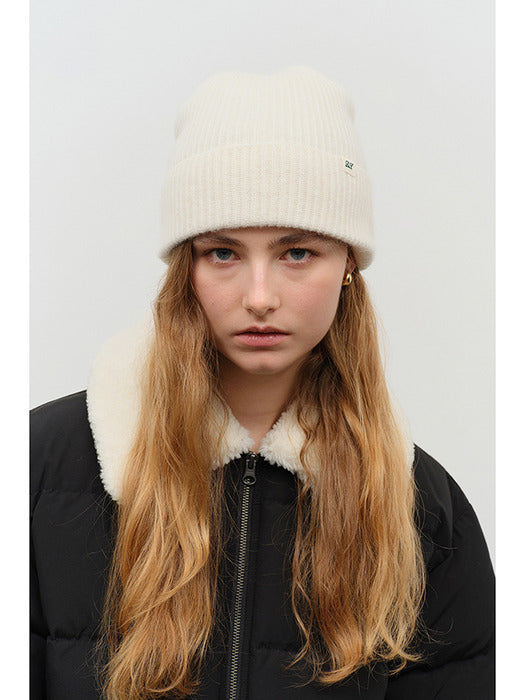 [dunst] UNISEX DETACHABLE SHEARLING COLLAR GOOSE DOWN JACKET BLACK_UDJU4D130BK