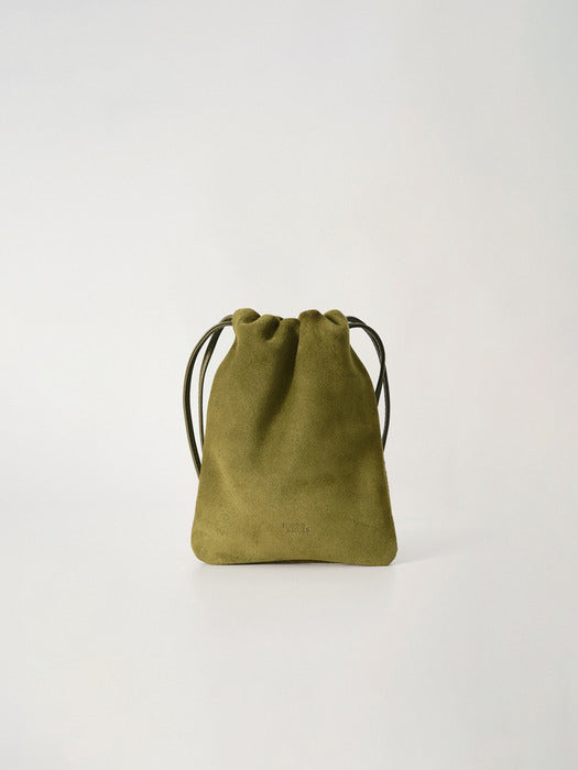 Nothing Written Fatu shoulder mini bag (Olive green suede)
