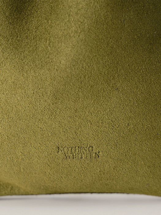 Nothing Written Fatu shoulder mini bag (Olive green suede)