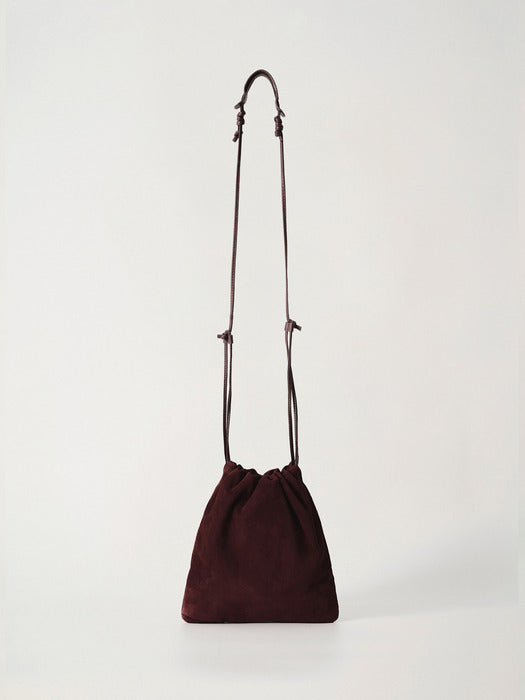 Fatu shoulder bag (Wine suede)