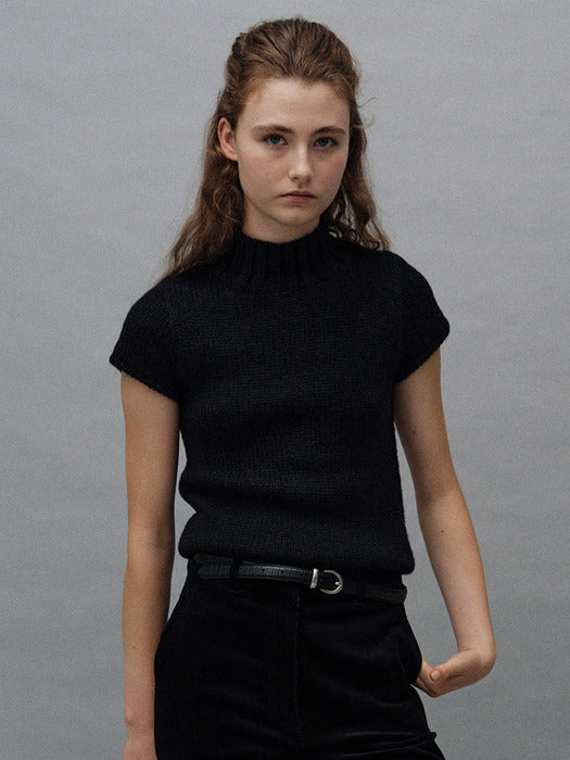 Benico half neck knit (Black)