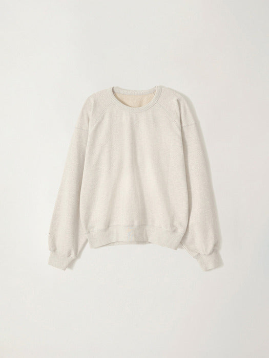 Cotton crewneck sweatshirt (Gray)