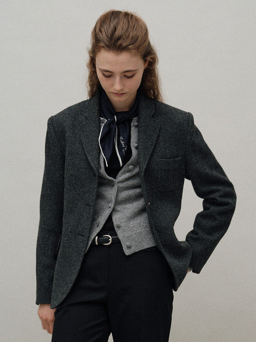 Nothing Written Bioni wool jacket (Dark gray)