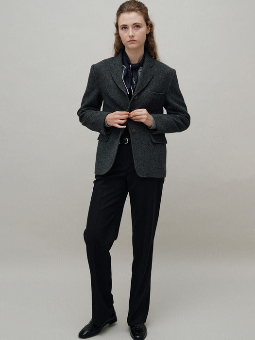 Bioni wool jacket (Dark gray)