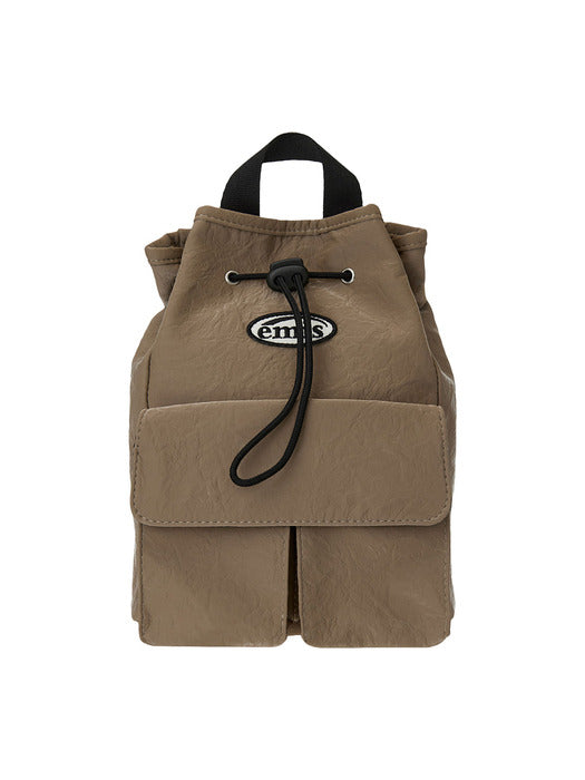 [emis] MINI WAPPEN POCKET BACKPACK (RENEWAL)-BEIGE