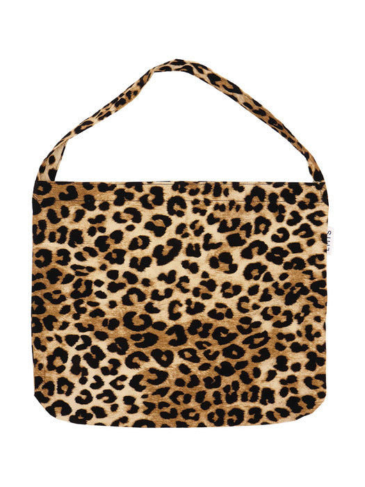 Emis New Leopard Corduroy Eco Bag-Beige