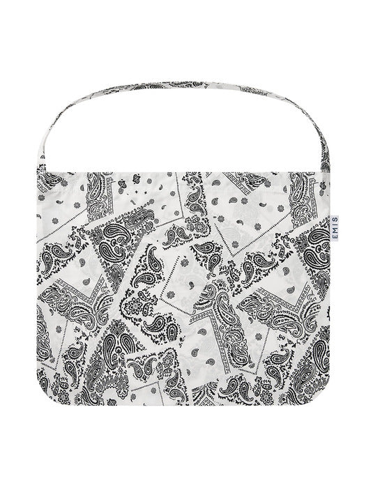 [emis] PAISLEY ECO BAG-WHITE