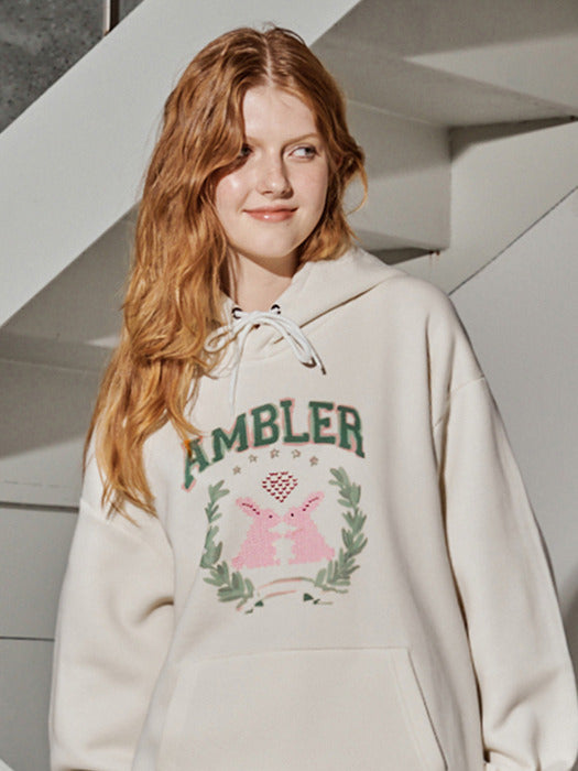 [ambler] Two rabbit Nordic Hoodie AHP1118 (Ivory)