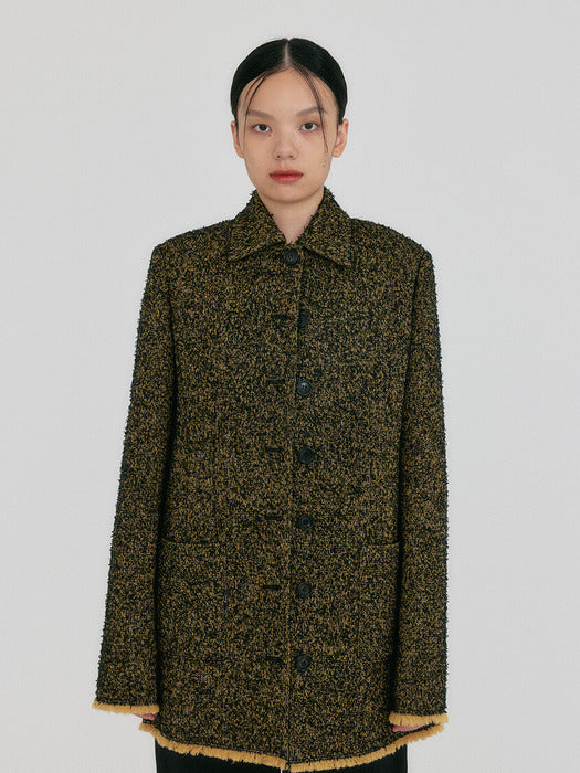 Eenk Zilvin Shirt Jacket - Beige/Black