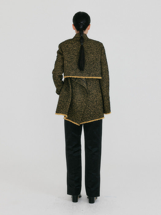 Eenk Zilvin Shirt Jacket - Beige/Black