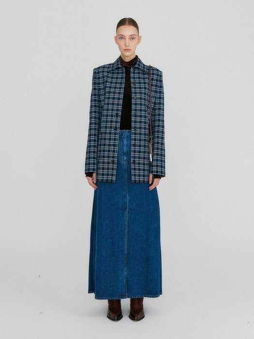 Eenk Zilvin Shirt Jacket - Navy/Sky Blue Multi