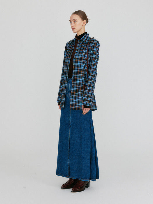 Eenk Zilvin Shirt Jacket - Navy/Sky Blue Multi