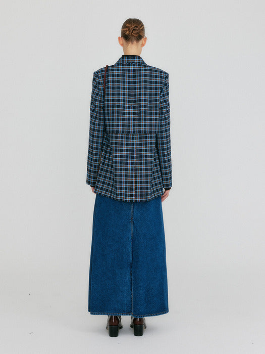 Eenk Zilvin Shirt Jacket - Navy/Sky Blue Multi
