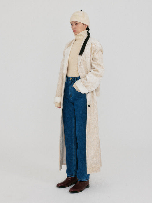 Eenk Zizz Transformative Long Coat - Ivory