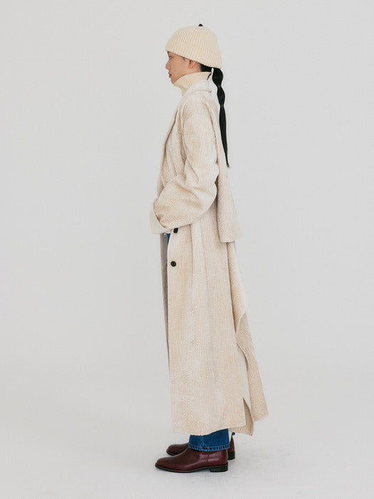 Eenk Zizz Transformative Long Coat - Ivory