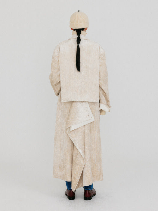Eenk Zizz Transformative Long Coat - Ivory