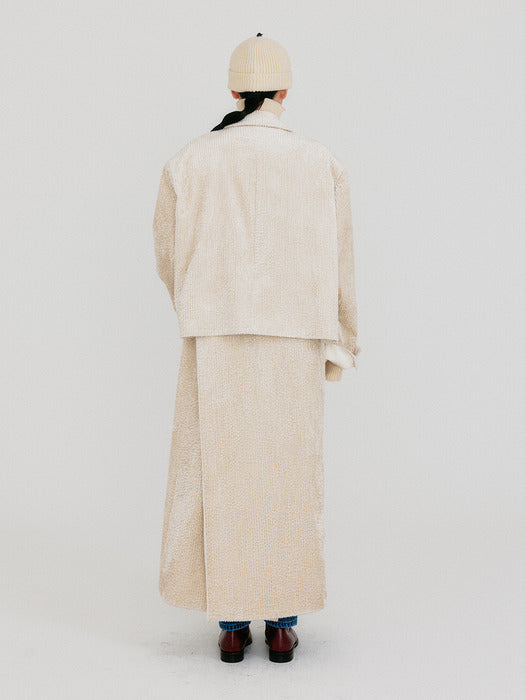 Eenk Zizz Transformative Long Coat - Ivory