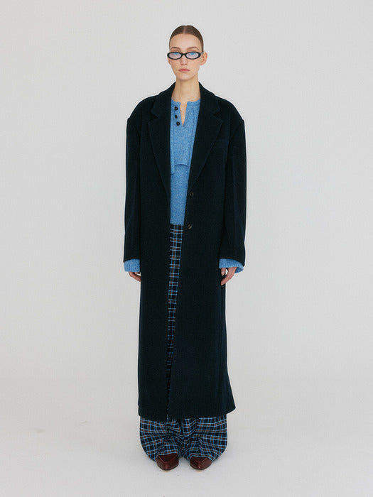 Eenk Zizz Transformative Long Coat - Navy