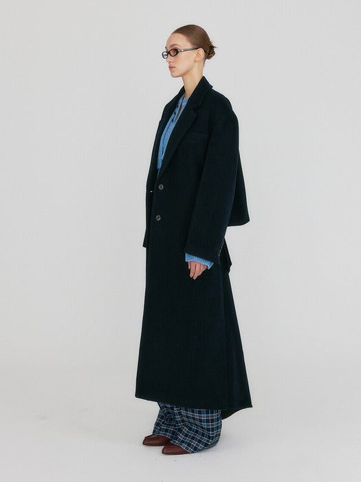 Eenk Zizz Transformative Long Coat - Navy