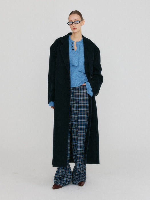 Eenk Zizz Transformative Long Coat - Navy
