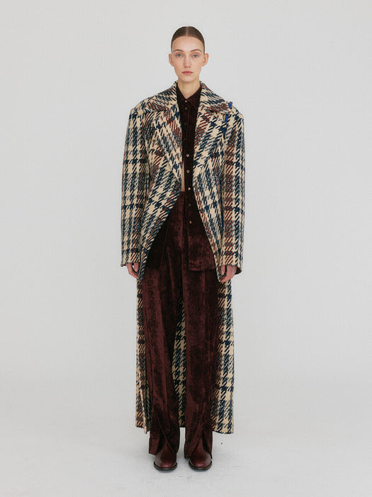 Eenk Zuiq Hand-made Tail Coat - Beige/Black