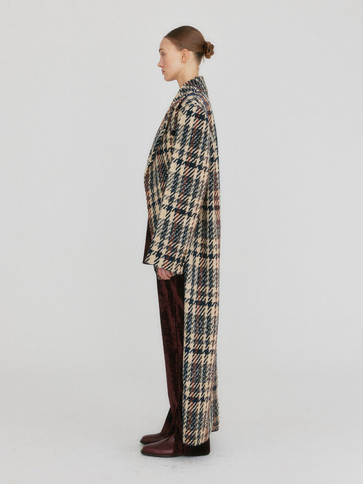 Eenk Zuiq Hand-made Tail Coat - Beige/Black