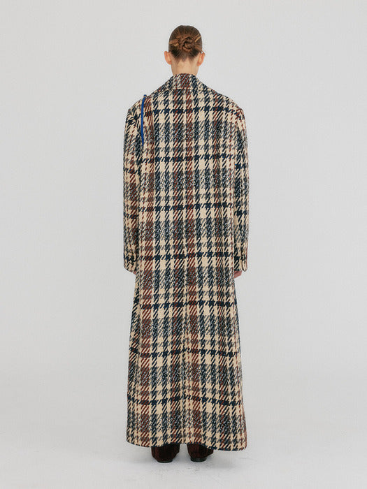 Eenk Zuiq Hand-made Tail Coat - Beige/Black